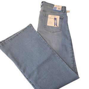 JESSICA SIMPSON Jeans High Rise Flare Faded Denim Sz 10
